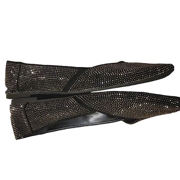 Rocky & Candy by Zigi Black point toe sparkle flats. Size 9.5 US. - Picture 4 of 10